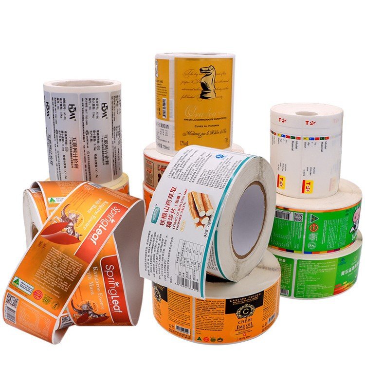 custom adhesive roll label sticker printing factory China