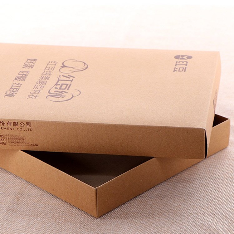 custom logo printing brown kraft paper box China
