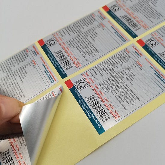 custom printed electronic & appliance packaging adhesive labels