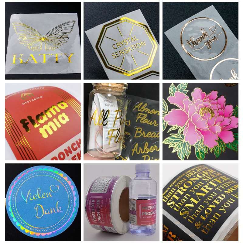 adhesive label surface foil stamping