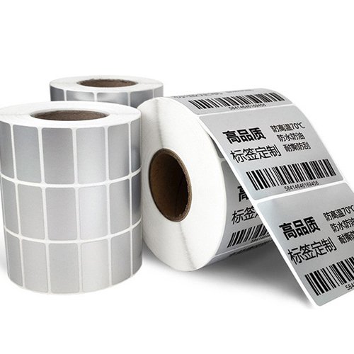 matte silver pet adhesive label material