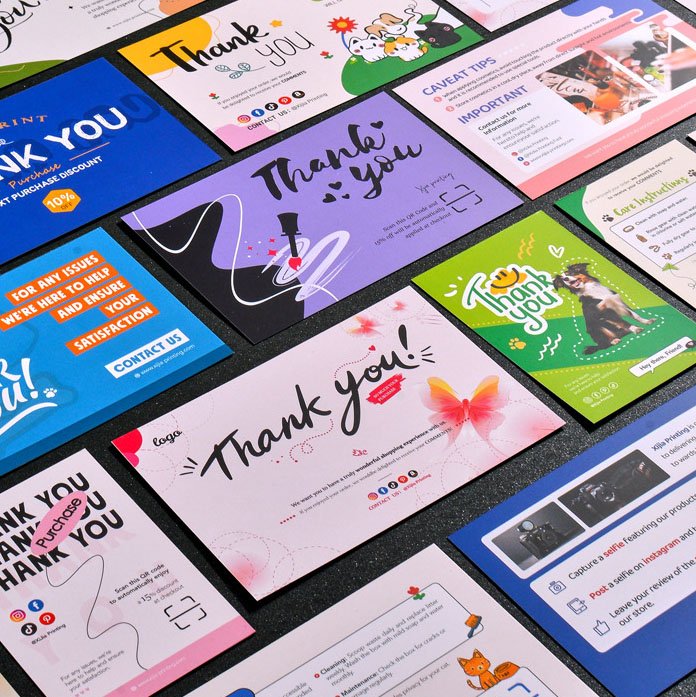 custom paper thank you business cards printing China factory