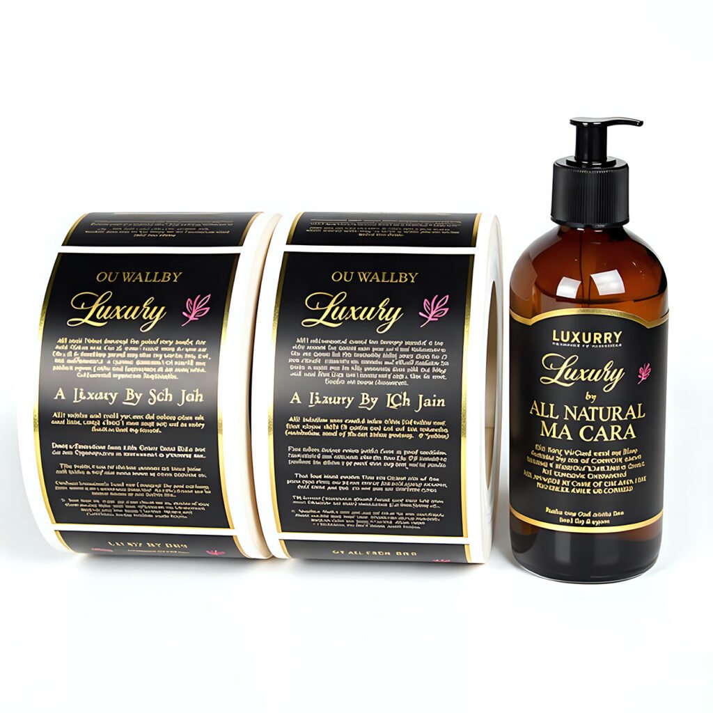 custom labels for personal care and cosmetic products