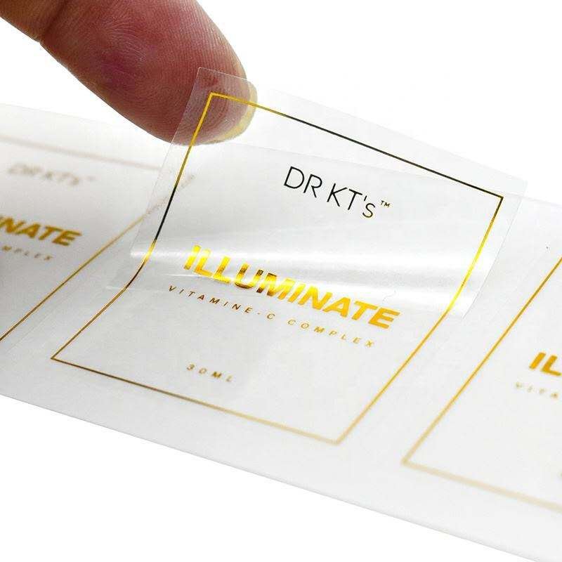transparent label sticker material