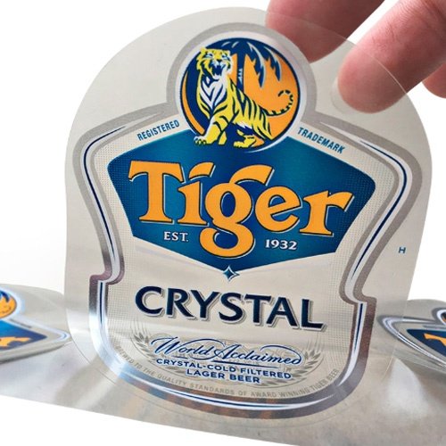 custom beverage packaging adhesive labels and stickers