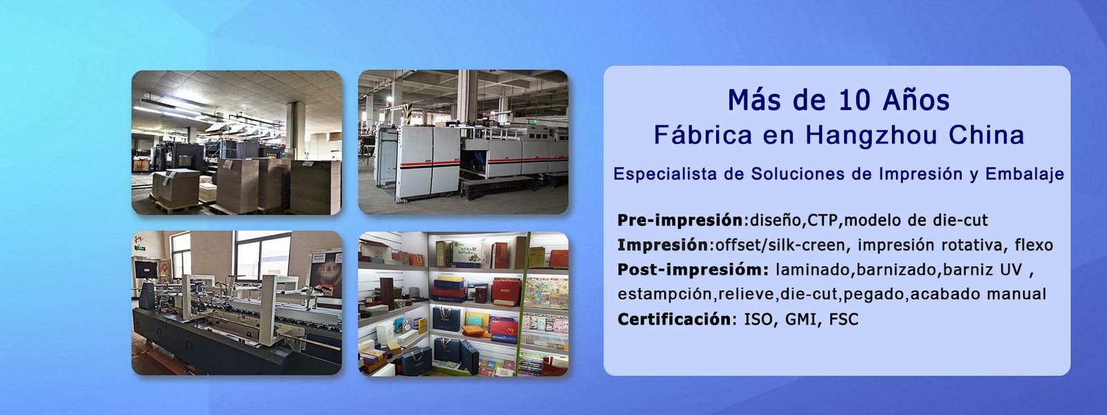 fábrica de packaging china