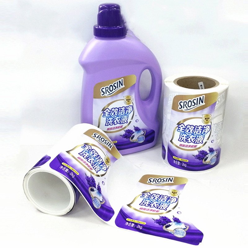 custom adhesive labels on rolls for detergent