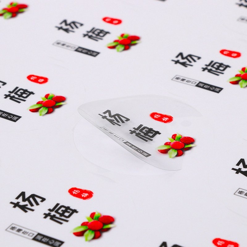transparent clear label