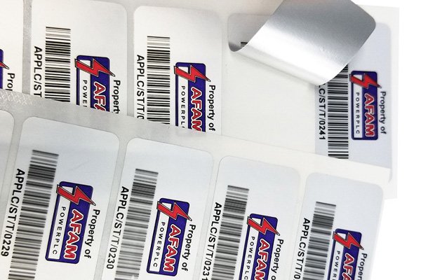 variable data printing adhesive label