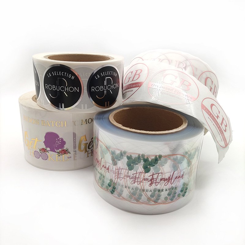 transparent adhesive labels for cosmetics packaging